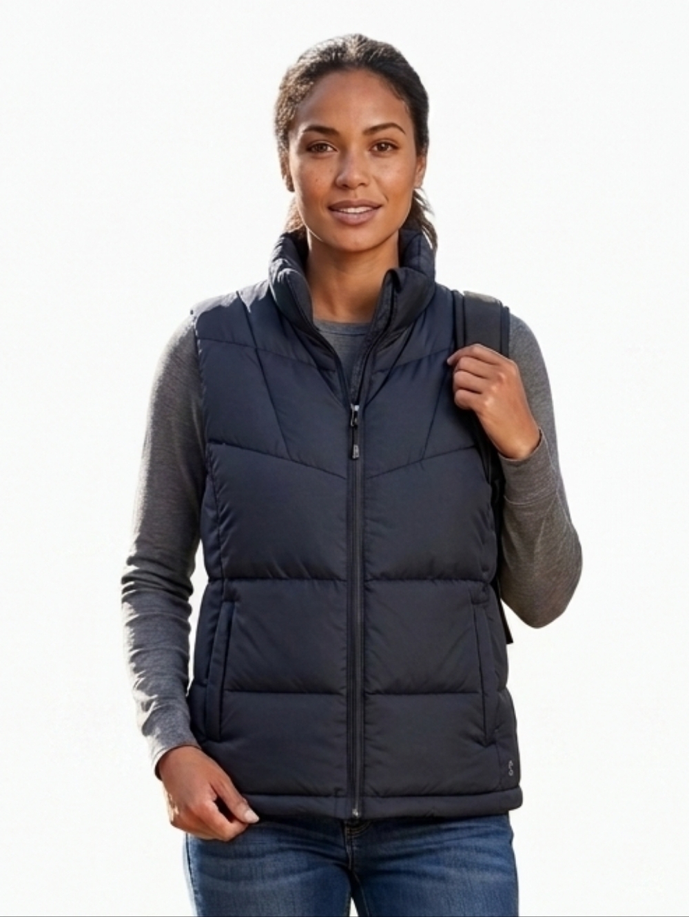 Bass Outdoor Women's Black Puffer Vest NWT sz XL